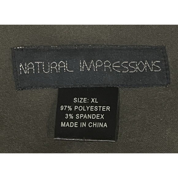 Women's XL Natural Impressions Dark Green 2 Piece Set. - Picture 3 of 10